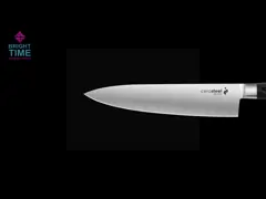 Набор ножа 3 Cerasteel (3,5 обстрагивающ, 6 Santoku, 8 шеф-повар) с черной ручкой Pakka деревянной video