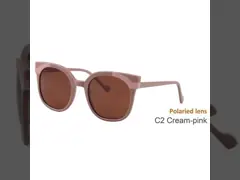 Unisex рамка UV400 ацетата отразила людей Overszie поляризовывало солнечные очки video