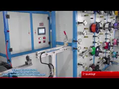 Лакировочная машина кабеля оптического волокна одиночного режима вторичная амортизируя video