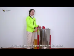 Aluminum Alloy Crossbeam 4 Frames SS201 Centrifugal Honey Extractor