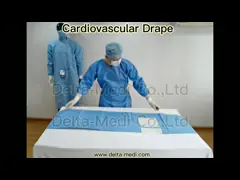 Reinforced SBPP+PE/SMS/SMMS/SMMMS/SMF Disposable Surgical Drapes Cardiovascular Drape