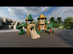 Скольжения оборудования спортивной площадки LLDPE пластиковые для на открытом воздухе занятности video