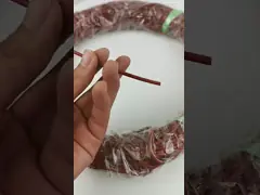 Прессованный высокий эластичный мягкий оранжевый шнур колцеобразного уплотнения силикона VMQ video