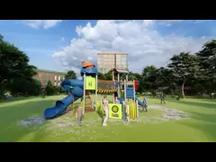 LLDPE 304 Stainless Kids Playground Slide Attractive Children