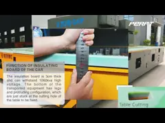 Q235B Electric Trackless Transfer Trolley With Polyurethane Solid Wheels