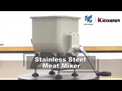 Ржавчина смесителя мяса нержавеющей стали 4,2 галлонов ручная устойчивая с съемным затвором video