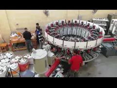 Rotary Double Colour DIP Sport Shoes / Canvas Injection Moulding Machine