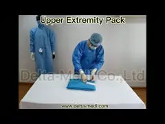 Хирургическое верхней оконечности PP SMS материальное устранимое задрапировывает с держателями трубки video