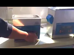 SUS304 Laboratory Manual Ultrasonic Cleaner 20min Timer VGT 1860QT 6L video