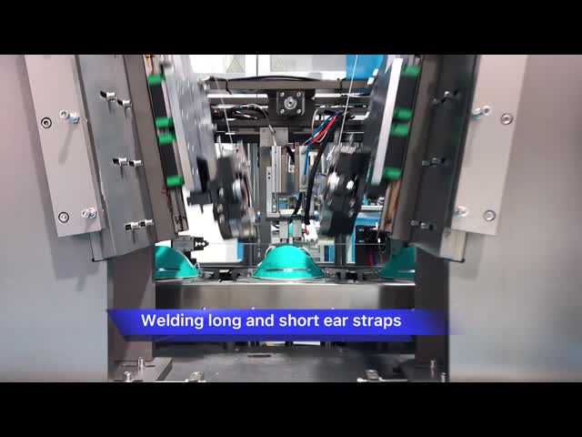 10Pcs/Min 380V Cup Shaped N95 Mask Making Machine video