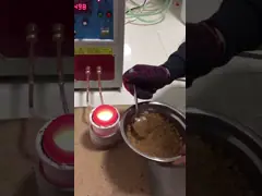 Печь печи серебряного золота индукции Alluminium высокого плавя плавя video