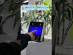 Multitouch смотрит на биометрическую машину посещаемости читателя с детектором температуры video