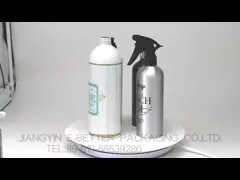 380мл алюминиевые косметические бутылки, алюминиевые бутылки шампуня с насосом лосьона video