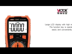 Измерение сопротивления на цифровом мультиметре 1000В 20 ампер Victor VC890D True MRS video