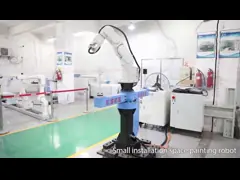 6 осей покрывая промышленный распылять воздуха крася роботов 1.5m video