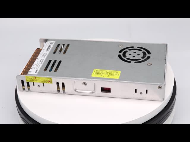 СИД нержавеющей стали 400W 24V обнажает электропитание с вентиляторной системой охлаждения видео