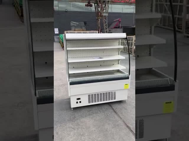 Semi Vertical Multi-Deck Plug In Open Display Chiller With Night Curtain