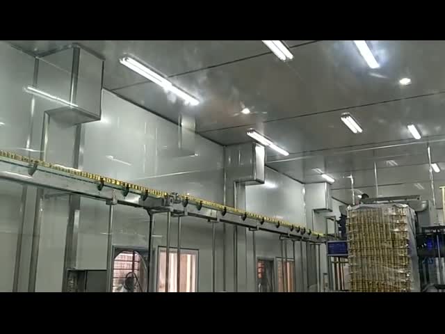 Automatic carbonated drink canning line