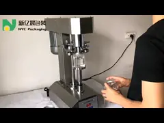 металл пузыря машины запечатывания бутылки 20pcs/min ручной может вручить закаточную машину video