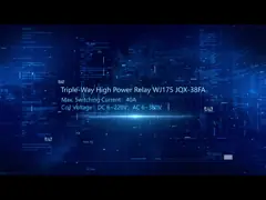 реле реле силы 40A макси 12 VDC сопротивления катушки DC 50 Ω установки PCB напряжения тока катушки одностабильного video