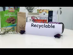 Плоские нижние Recyclable полиэтиленовые пакеты с окном молнии ясным video