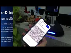 Приложение ЕС цифров C19 аттестует читателя кода блока развертки QR пропуска вакционного lettore блока развертки штрихкода паспорта QR зеленого video