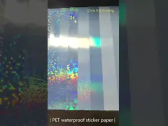 Бумага лазерного принтера разрыва устойчивая светлая золотая video