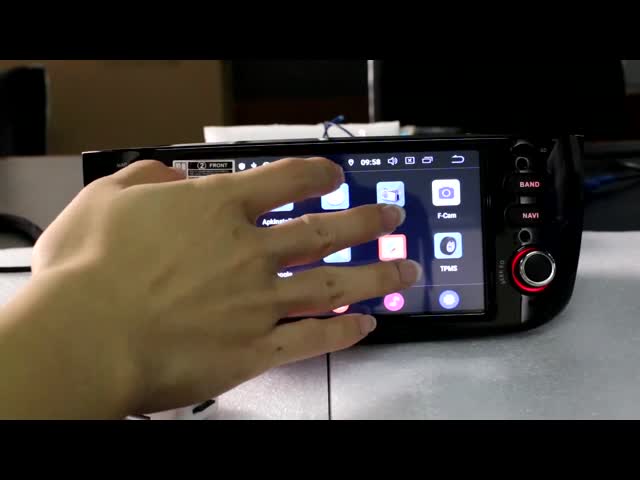 1 автомобильный радиоприемник вагона управления 4G голоса андроида 11 Din для Фиат большого Punto Evo видео