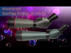 Tripod HD 20-60x80 BAK4 Army Green Shooting Spotting Scope 100% Nitrogen Filled video