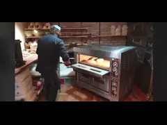 High Temperature Commercial Baking Oven Three Deck Nine Trays