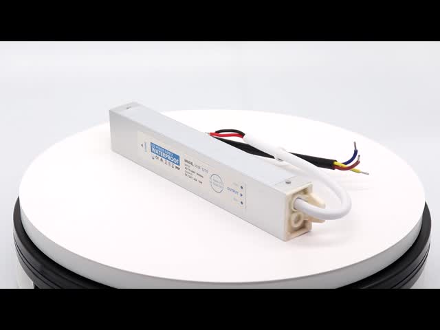 Электропитание приведенное водоустойчивой раковины электропитания лампы СИД DC 12V 1.25A 15W алюминиевой водоустойчивое видео