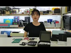 Коробка коробки отправителя изготовленных на заказ ювелирных изделий eco размера дружелюбных грузя небольшая грузя для ювелирных изделий video