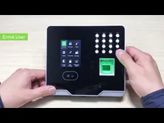 2.8 Color Screen Biometric Fingerprint Time Attendance System 100000 Logs video
