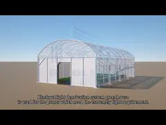 Горячая гальванизированная пластмасса рамки трубы растет тоннель video