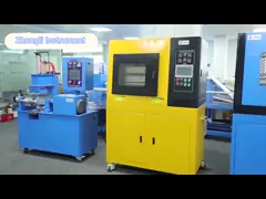 Машина ткани 4 рабочих станций испытывая, тестер ссадины Pilling Martindale video