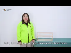 Рамки крапивницы Foundationless 48.3*44.8*15.9cm пчеловодства средние video