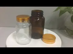 China SGS ISO MSDS Orange Blue 20ml Glass Pump Bottle For Lotion And Serum supplier