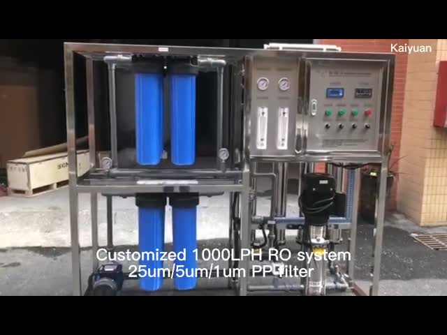 1000LPH ROシステム25um/5um/1um PPは水処理設備OEM ODMをろ過する