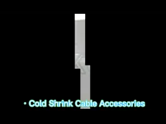 Кабеля напряжения тока 3 пальцев ботинок 20KV среднего резиновый/ботинки перехода сокращения жары video