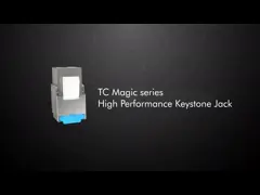 Золото дюйма гнезда 50u UTP CAT6A Keystone Джек Toolless RJ45 покрыло video