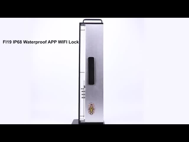 IP68 Waterproof FPC Fingerprint Smart Door Lock Bluetooth Antique