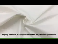 GRS 100% повторно использовало яркую водоустойчивую ткань пальто зимы любимца покрытия PU ткани нейлона video