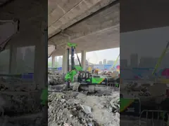 Куча учреждения машины буровой установки KR 125ES гидравлическая роторная с Cummins Engine video