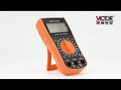 VC830L Ручной диапазон VICTOR Цифровой мультиметр 1999 Счет Большой ЖК-дисплей небольшой размер карманный мультиметр video