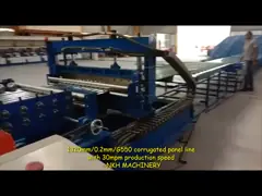 1320mm Input Width Heat Treatment G550 Roof Panel Roll Former