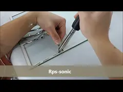 оборудование 60Khz 100w портативное ультразвуковое паяя для стеклянной заварки video