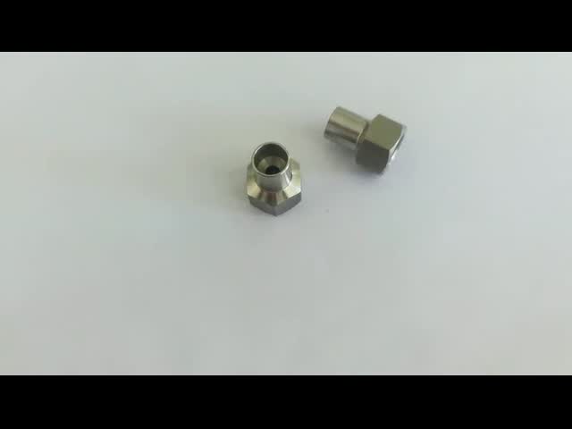 M12x1 Sleeve Flange Cable End Fittings SS316 Stainless Steel Hex Nut