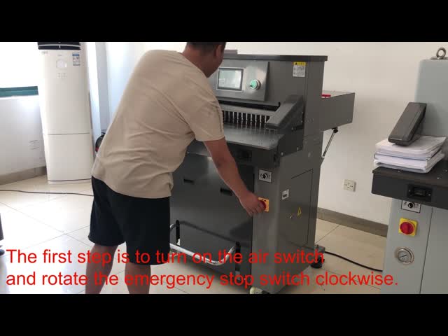 Auto Electric Paper Cutting Machine Heavy Duty Computerized