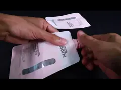 жидкостная сумка Spout 8.4oz, мешок грудного молока уплотнения молнии двойника BOPP video