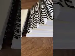 Черный белый тангаж 2:1 длины A4 связывая спиральную катушку для альбома video